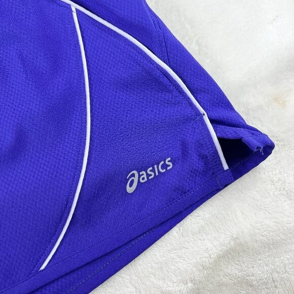 Women's Asics Running Shorts | Lined | Purple | Medium | Polyester & Spandex - Picture 4 of 11
